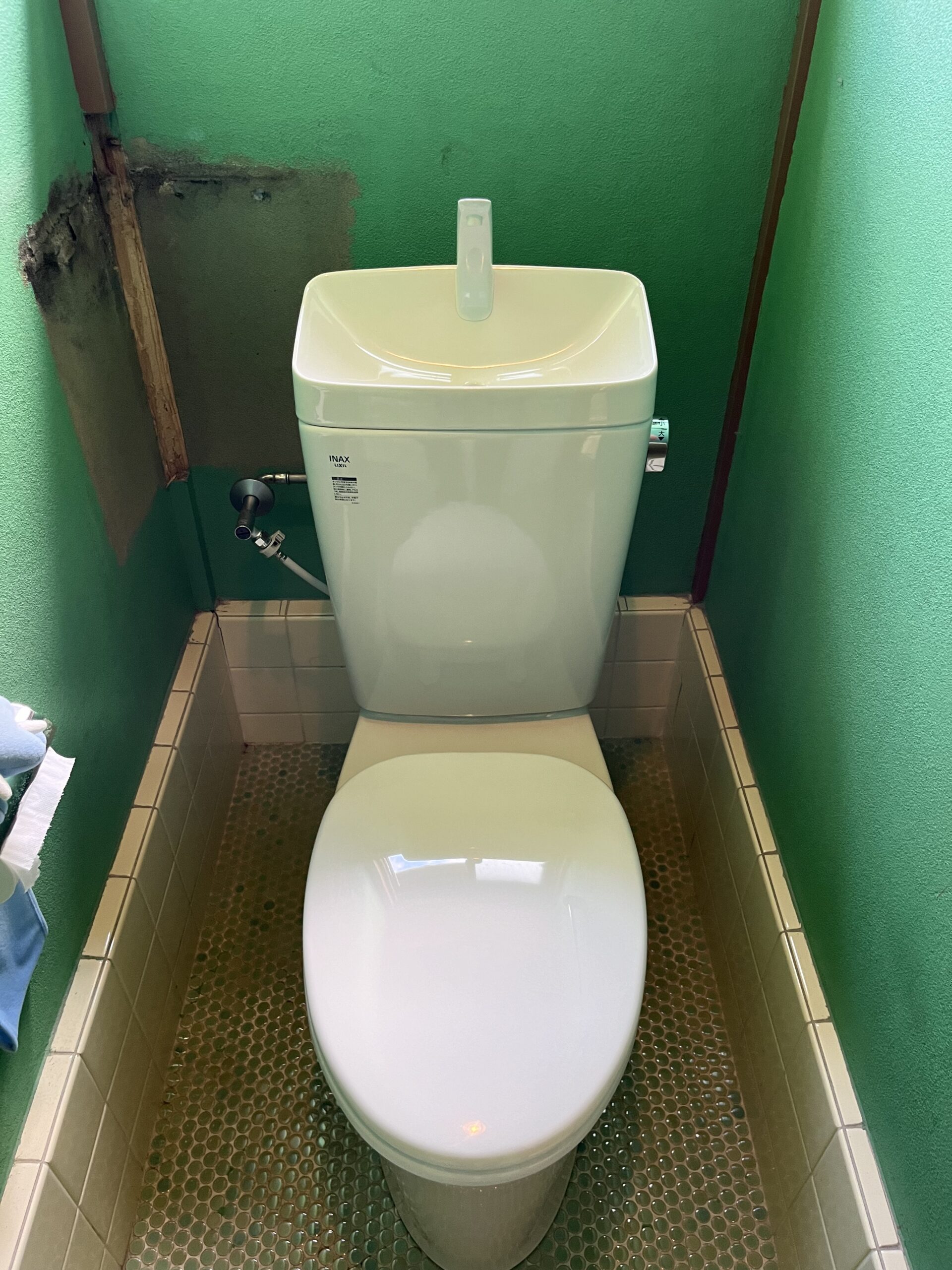 水戸市元吉田町でリモデル配管、トイレの設置をしました